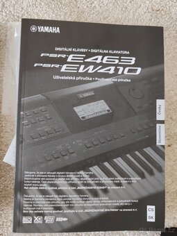Nové Yamaha PSR-E473 + příslušenství - 7