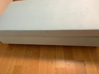 2x jednolůžková postel 100x200 - světle modrá - 7