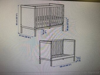 Dětská postýlka + matrace - 7