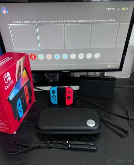 Nintendo Switch OLED v záruce super stav + možné i hry - 7