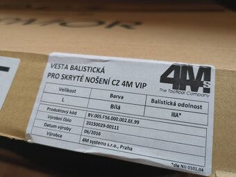 neprůstřelná balistická vesta policie samopal - 7