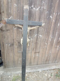 Starý Kristus dřevěný , super model - 7