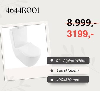 Villeroy & Boch výprodej — luxusní sanitární keramika - 7