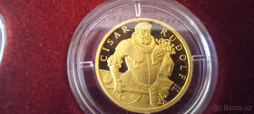 Sada 4 x 3,11g zlatých medailí Doba Rudolfa II. jen 400ks - 7