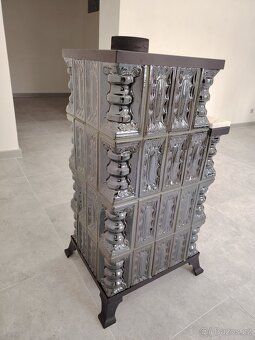 Kachlová kamna Mona s varnou deskou zelená - 7