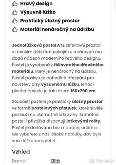 Prodám vysouvací postel - 7