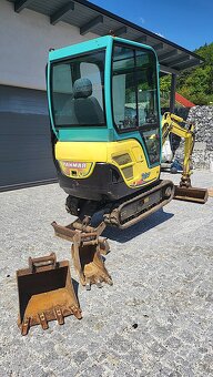 Minibagr Yanmar, rychloupínák, bez vůlí,nové dotahovací čepy - 7