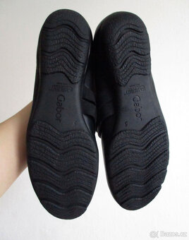 Dámské kožené polobotky Mary Jane černé Gabor 38 - 7