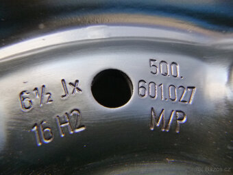 Plechové disky kola originál Škoda VW 5x112 6,5Jx16 ET46 - 7