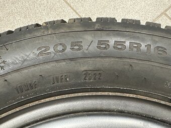 4 ks plech. disků 6,5Jx16 se zimními pneu Dunlop 205/55/16 - 7