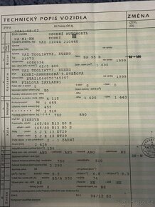 2 x Technický průkaz Škoda 110 L, VAZ 21073 kombi - 7