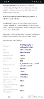 Dětská postýlka Scarlett DOMINIK 140x70 - 7