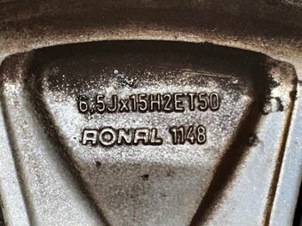 Original ALU kola Škoda 15"" 6,5J ET50 + 195/65/R15 - 7