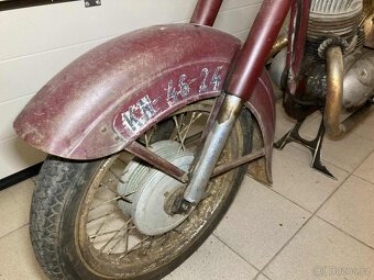 Jawa 250/353 kývačka 1956 - blatníky jako půlbuben - 7