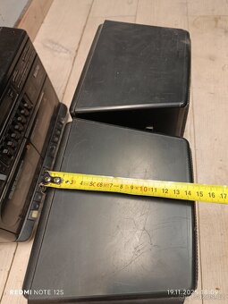Retro rádio sanyo dvojče kazeťák - 7