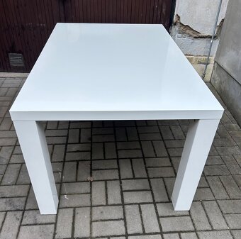 Stůl bílý lesklý IKEA TORESUND - 7