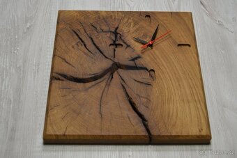 Dřevěné hodiny, mechové hodiny - 7