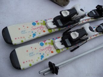 239. Detske lyže TECNO - 100 cm + boty LANGE 30 eu + hole - 7