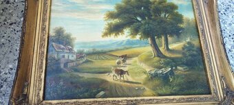 Starý obraz 52x42 cm. - 7