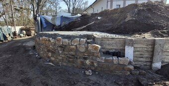 Stavba kamenné zdi - pískovec - 7
