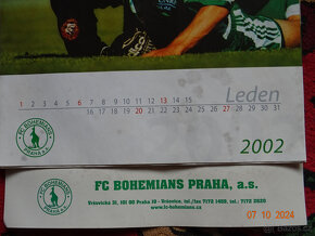 BOHEMIANS PRAHA - nástěnný kalendář 2002 (48x30cm) - 7
