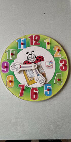 Puzzle velké, dřevěné, skládačka, hodiny, dětský doktor - 7