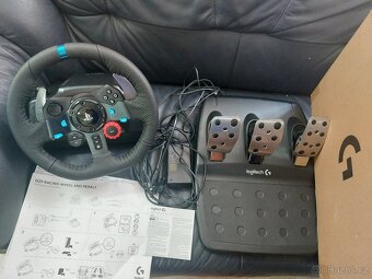 Herní volant s pedály Logitech G29, krabice, top stav - 7