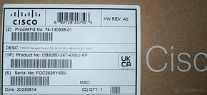 Switch Cisco Bussines CBS350-24T-4X-EU-RF Výprodej - 7
