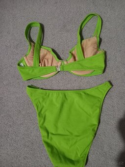 Dámské bikiny plavky 38 B modré, zelené, žluté - 7