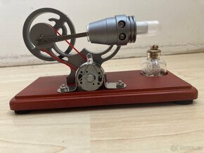 Stirlingův motor s generátorem - funkční model elektrárny - 7
