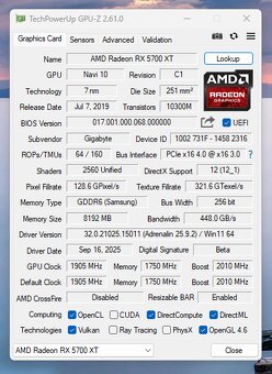 Herní Počítač | Ryzen 5 6c/12t | RX 5700 XT 8GB | 16GB DDR4 - 7