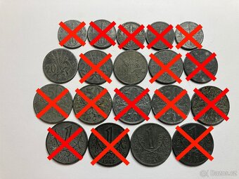 Slovenský Štát a Protektorát Čechy Morava obehové mince - 7