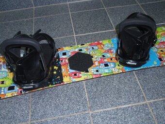 PĚKNÝ SNOWBOARD BURTON CHOPPER 110 CM+VÁZÁNÍ BURTON - 7