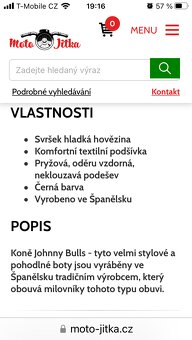 Moto boty kozene vel.40 - 7