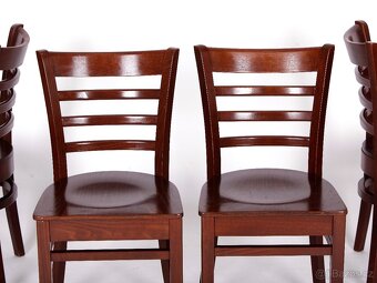 Zachovalé bukové jídelní židle, 4 kusy - 7