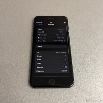 iPhone 8 Plus 64GB, pěkný stav, 12 měsíců záruka - 7