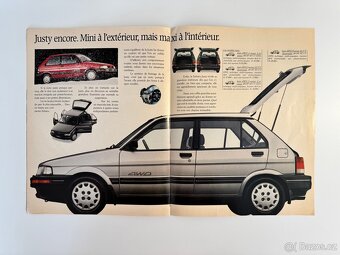 Prospekt Subaru rok 1990 francie - 7