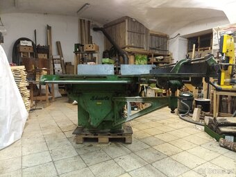 Trojkombinace BAUERLE  – litinová pila / frézka / dlabačka - 7