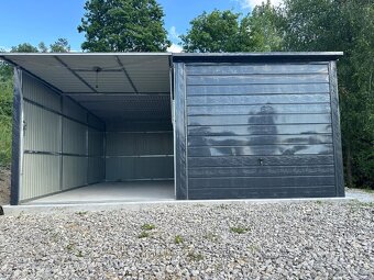 Plechová garáž 6x5m - 7