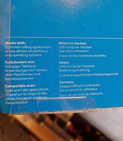 Kabelová sluchátka (headset) Logitech H340 s USB - 7