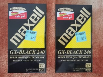 maxell GX-BLACK 240 (VHS kazety - NOVÉ) - 7