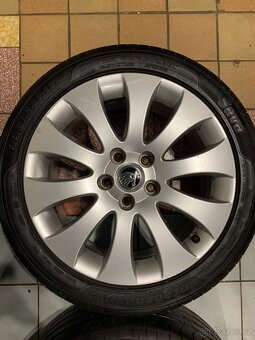 Alu kola Škoda R17 5X112 LETNÍ PNEU 225/45 R17 100% VZOREK - 7