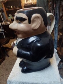 Starožitný keramický glazurovaný džbán - 7