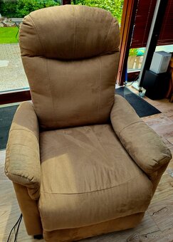 Elektrické polohovací a zvedací TV relaxační křeslo - 7