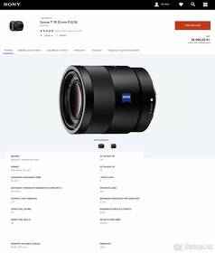 SONY FE 55 mm f/1.8 ZA Sonnar T - 7