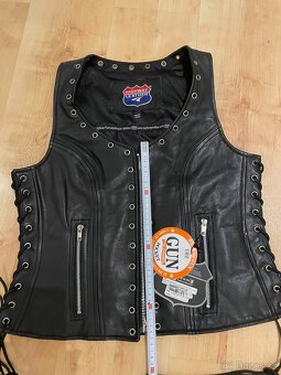Kožená vesta Highway Leather na motorku, vel. M - 7