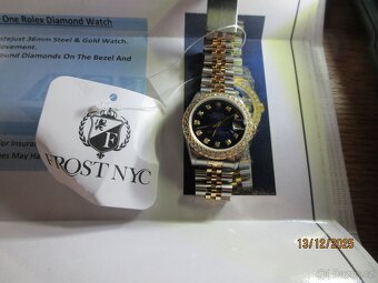 Hodinky ROLEX s diamantovým rámečkem ORIGINÁL - 7