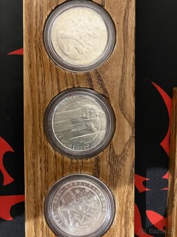 Stříbrné mince 20. výročí federace 1968-1988-500 kč,perfektn - 7