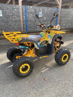 Dětská čtyřkolka Toronto 125cc - žluté grafity - 7