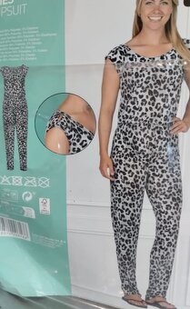 nový dámský leopardí overal Calze del Mondo v.L-XL/40-42 - 7